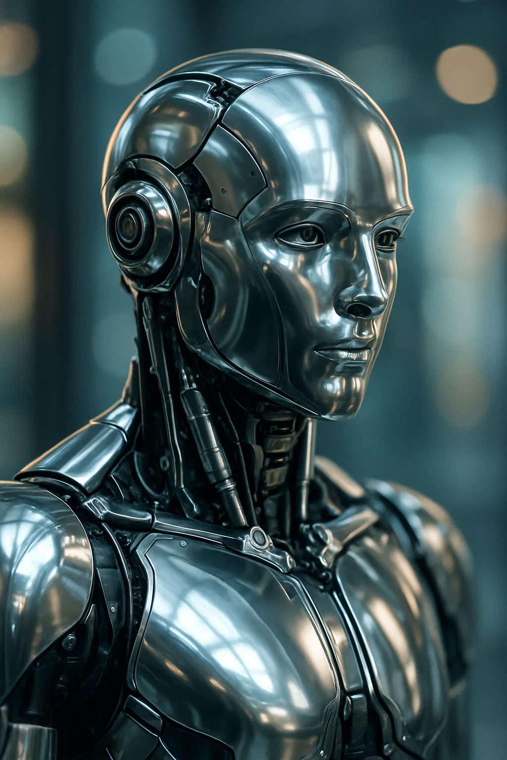 Professional woman using AI at a Charlotte IT Company
